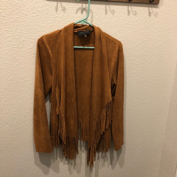 Blu Pepper Faux Suede Jacket - Picture 3 of 7